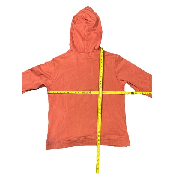 Hard Tail Forever Small Orange Long Sleeve Full Zip Hoodie Distressed‎ Faded - Picture 7 of 7